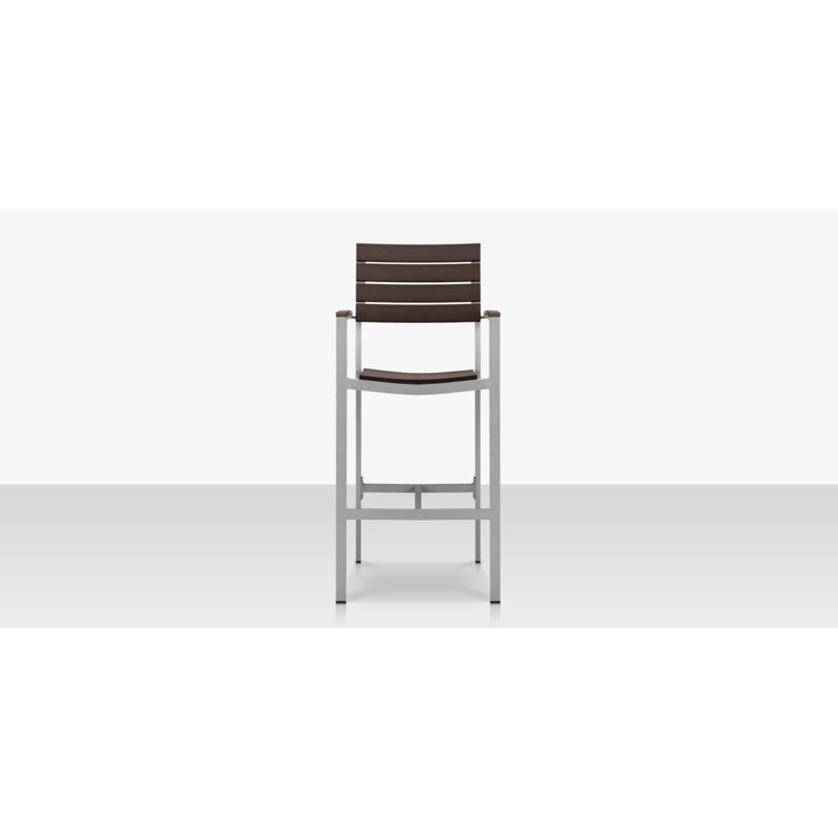 Source Furniture Vienna Metal Outdoor 30'' Bar Stool & Reviews Wayfair